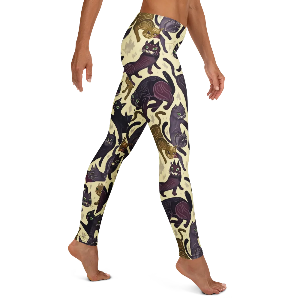 Whisker Nocturne on Leggings — Right