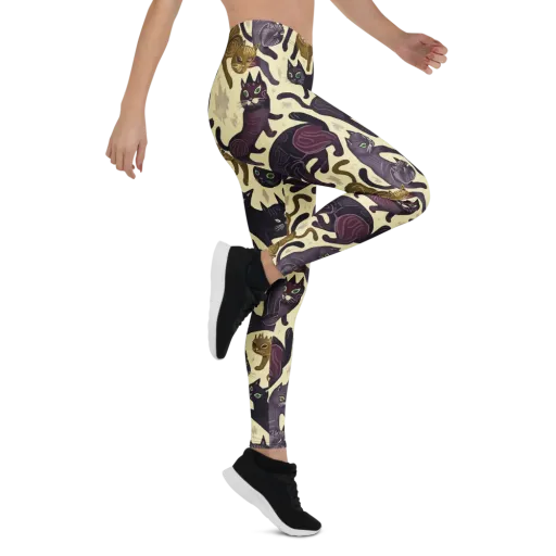 Whisker Nocturne on a Leggings