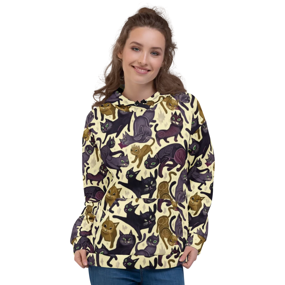 Whisker Nocturne on Hoodie — Front