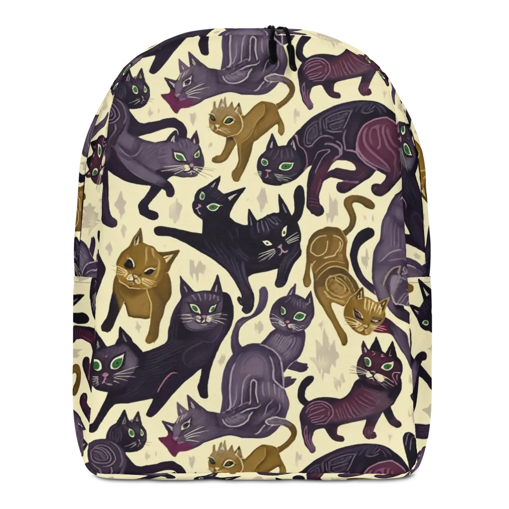 Whisker Nocturne on Minimalist Backpack — Front
