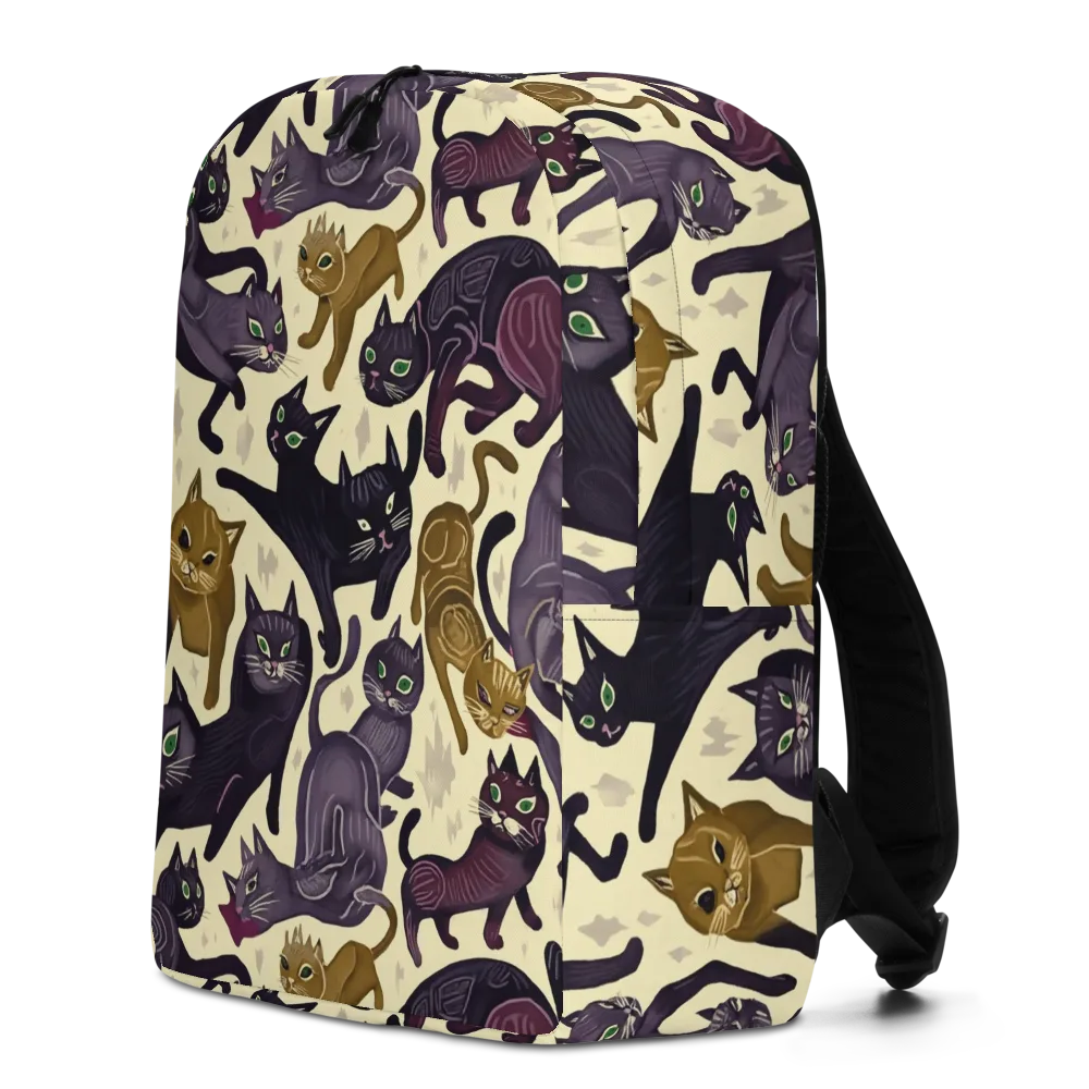 Whisker Nocturne on Minimalist Backpack — Left