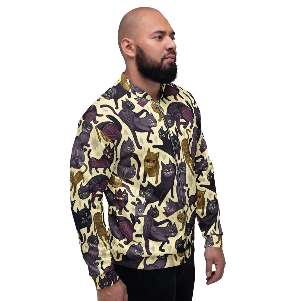 Whisker Nocturne on Bomber Jacket — Right