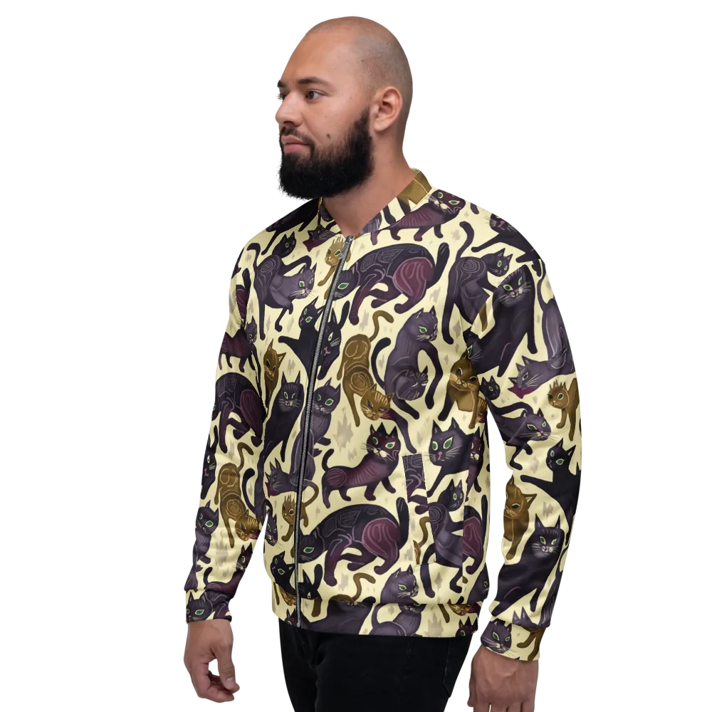 Whisker Nocturne on Bomber Jacket — Left