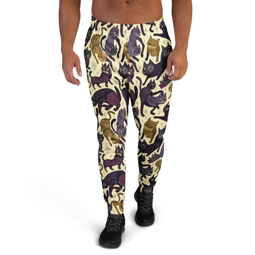 Whisker Nocturne on Men's Joggers — Front