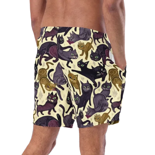 Whisker Nocturne on a Swim Trunks