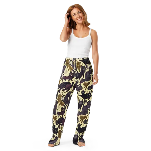Whisker Nocturne on a Women's Pajama Pants
