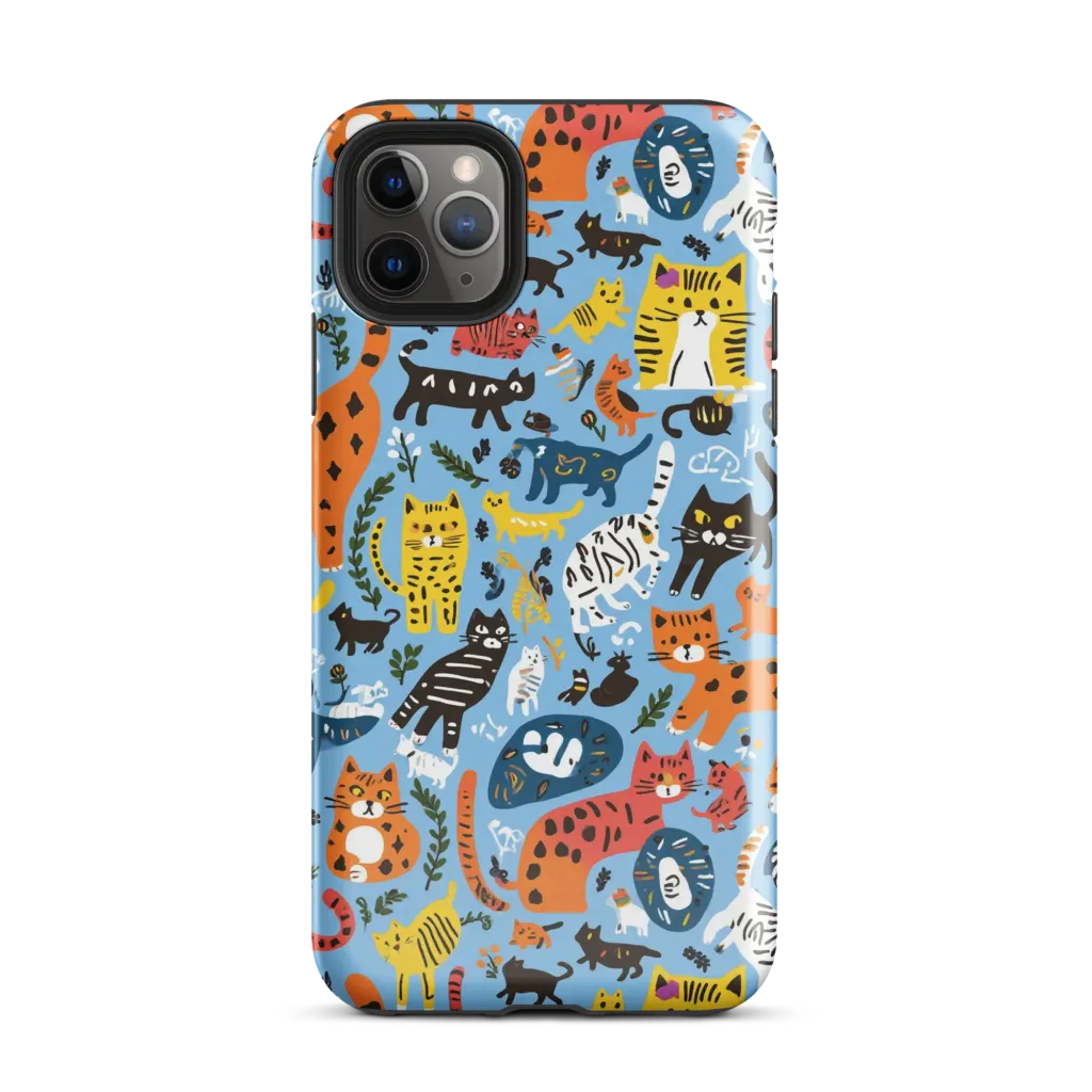Feline Fiesta on Tough Case for iPhone® — Front