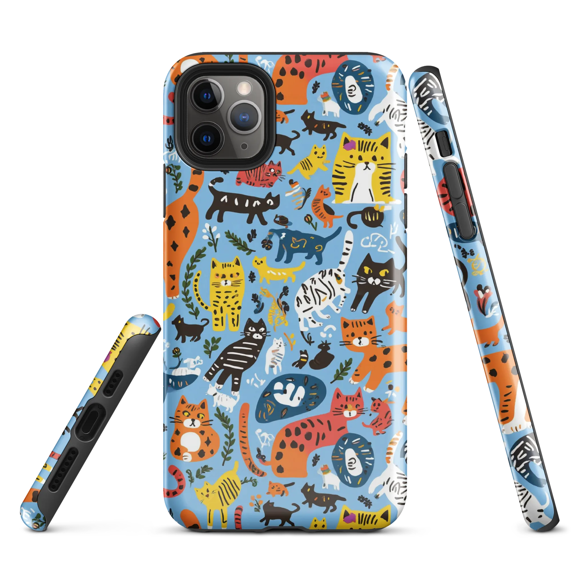 Feline Fiesta on Tough Case for iPhone® — Front