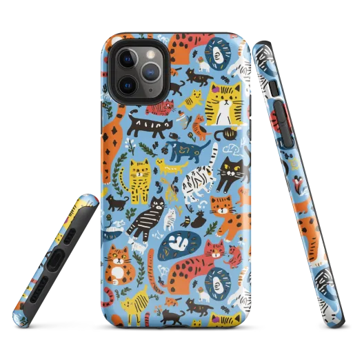 Feline Fiesta on a Tough Case for iPhone®