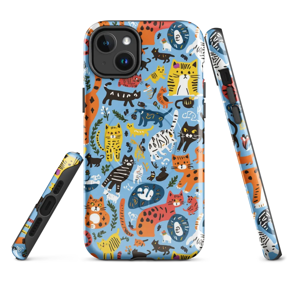Feline Fiesta on MagSafe Tough Case for iPhone® — Front