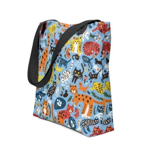 Feline Fiesta on a Tote Bag