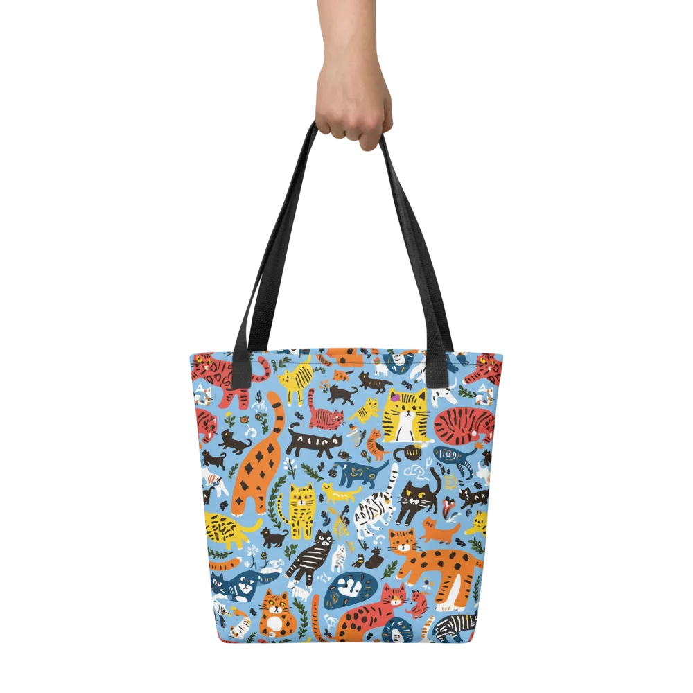 Feline Fiesta on Tote Bag — Front