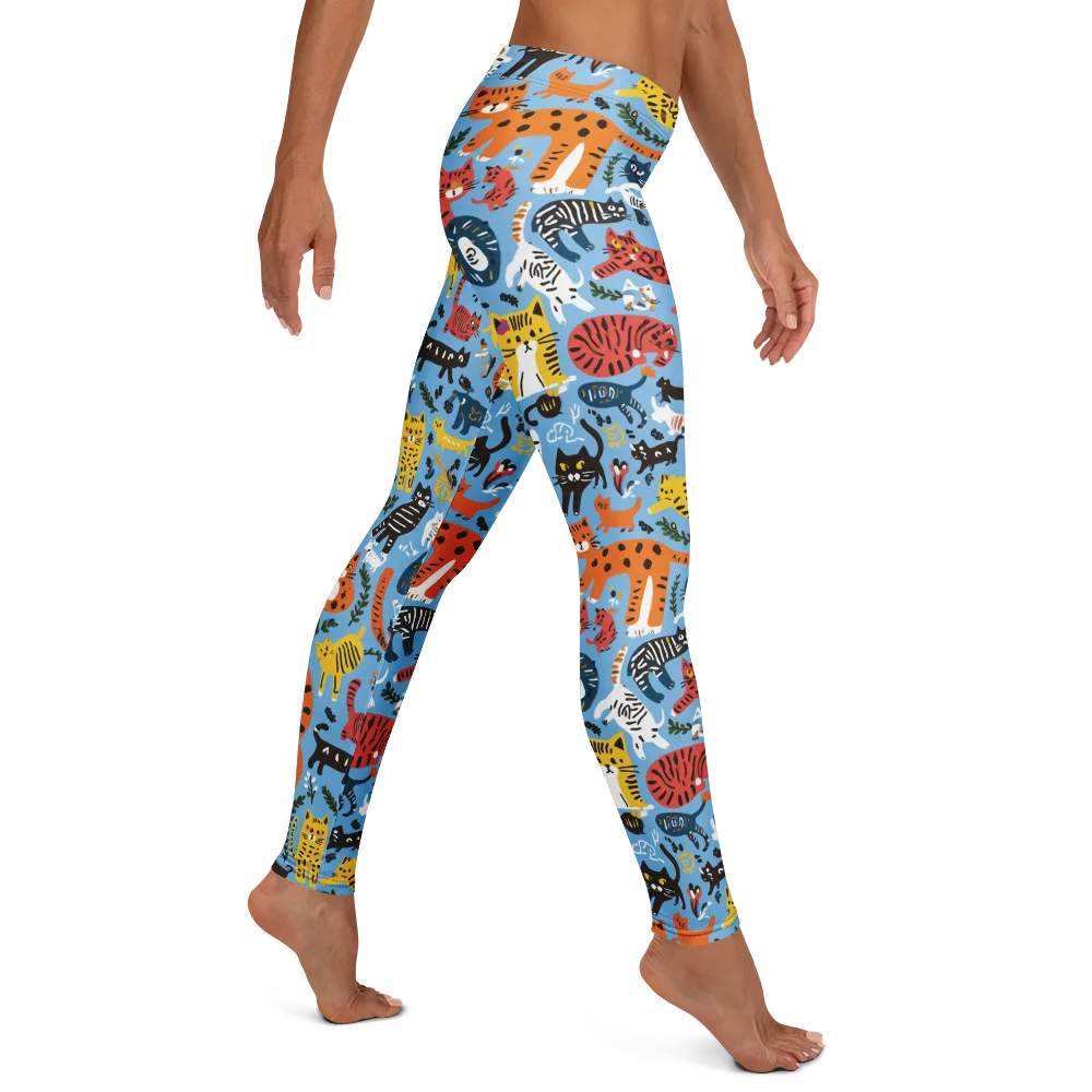 Feline Fiesta on Leggings — Right