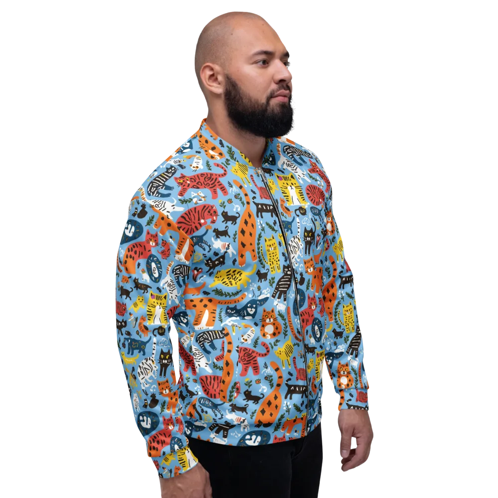 Feline Fiesta on Bomber Jacket — Right