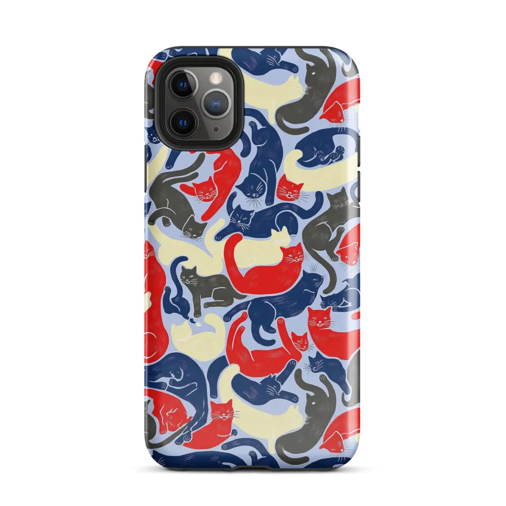 Crimson Catnap on Tough Case for iPhone® — Front