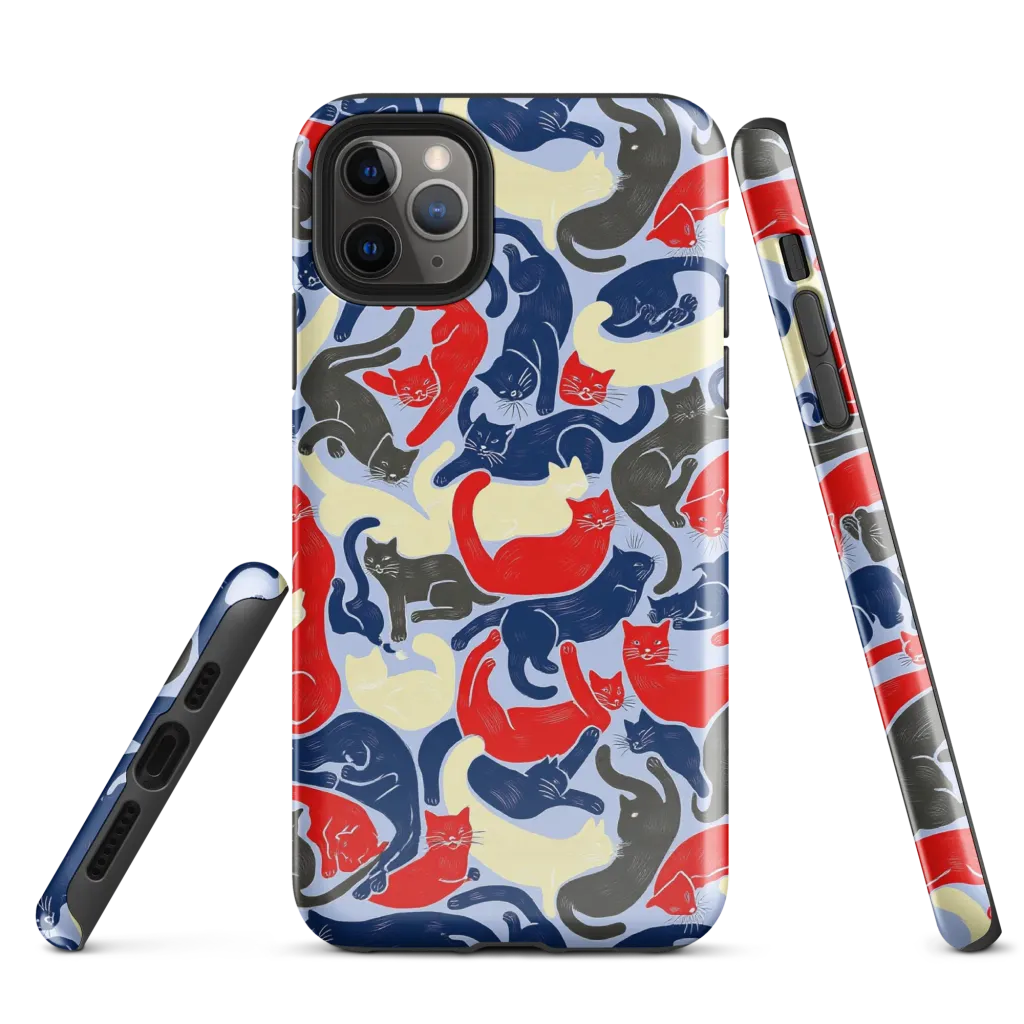 Crimson Catnap on Tough Case for iPhone® — Front