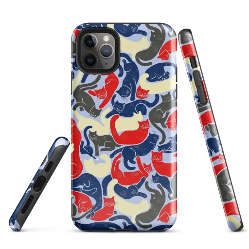 Crimson Catnap on a Tough Case for iPhone®