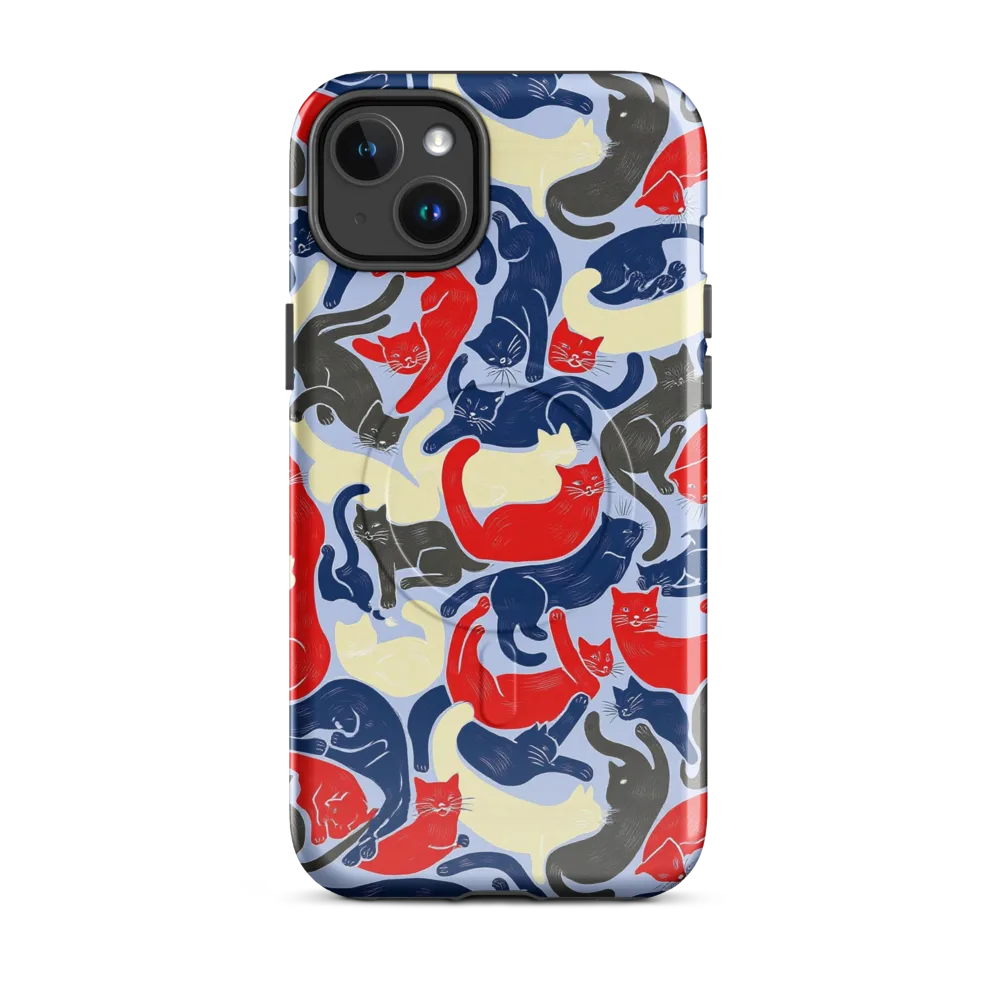 Crimson Catnap on MagSafe Tough Case for iPhone® — Front