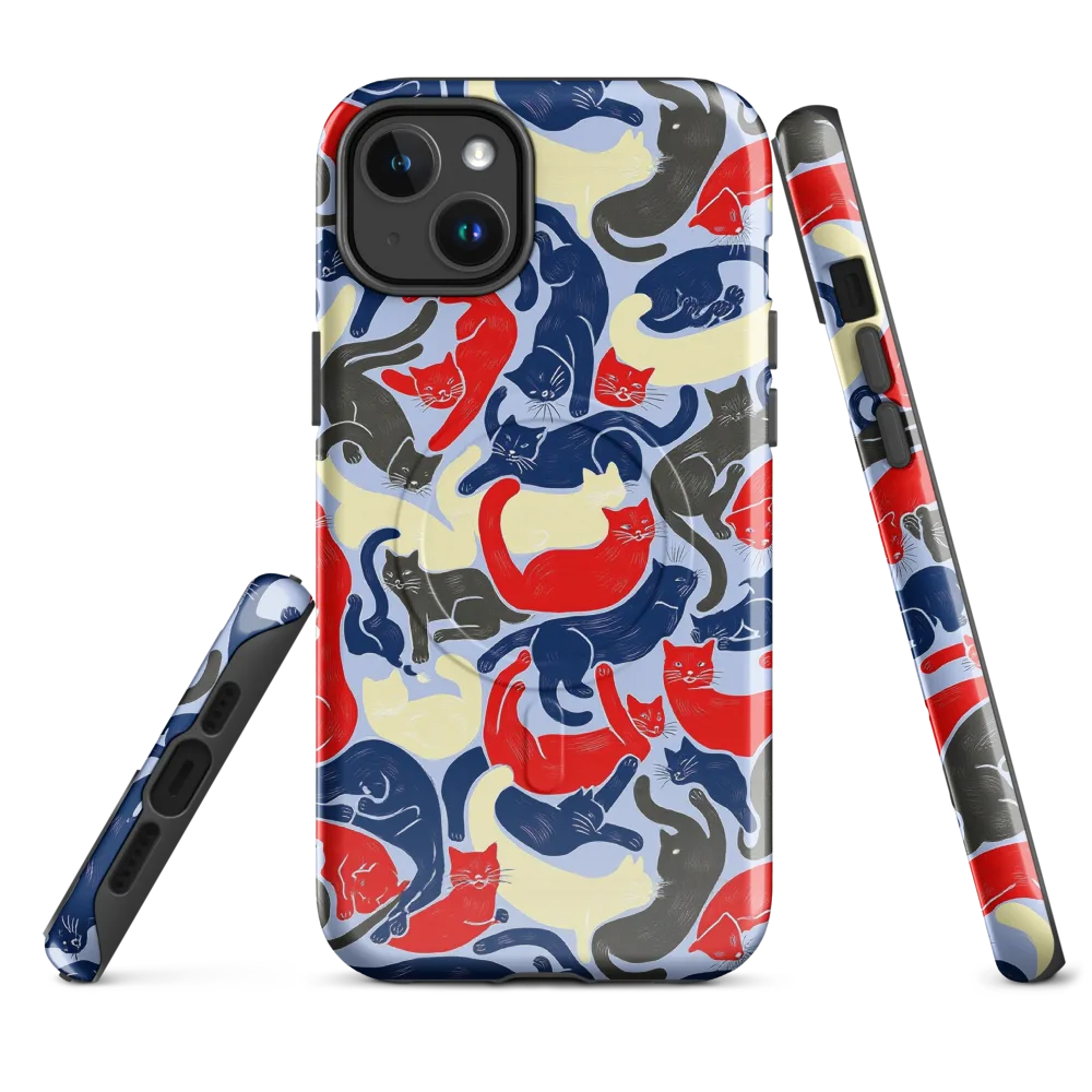 Crimson Catnap on MagSafe Tough Case for iPhone® — Front