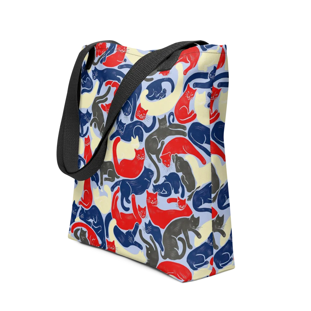 Crimson Catnap on Tote Bag — Front