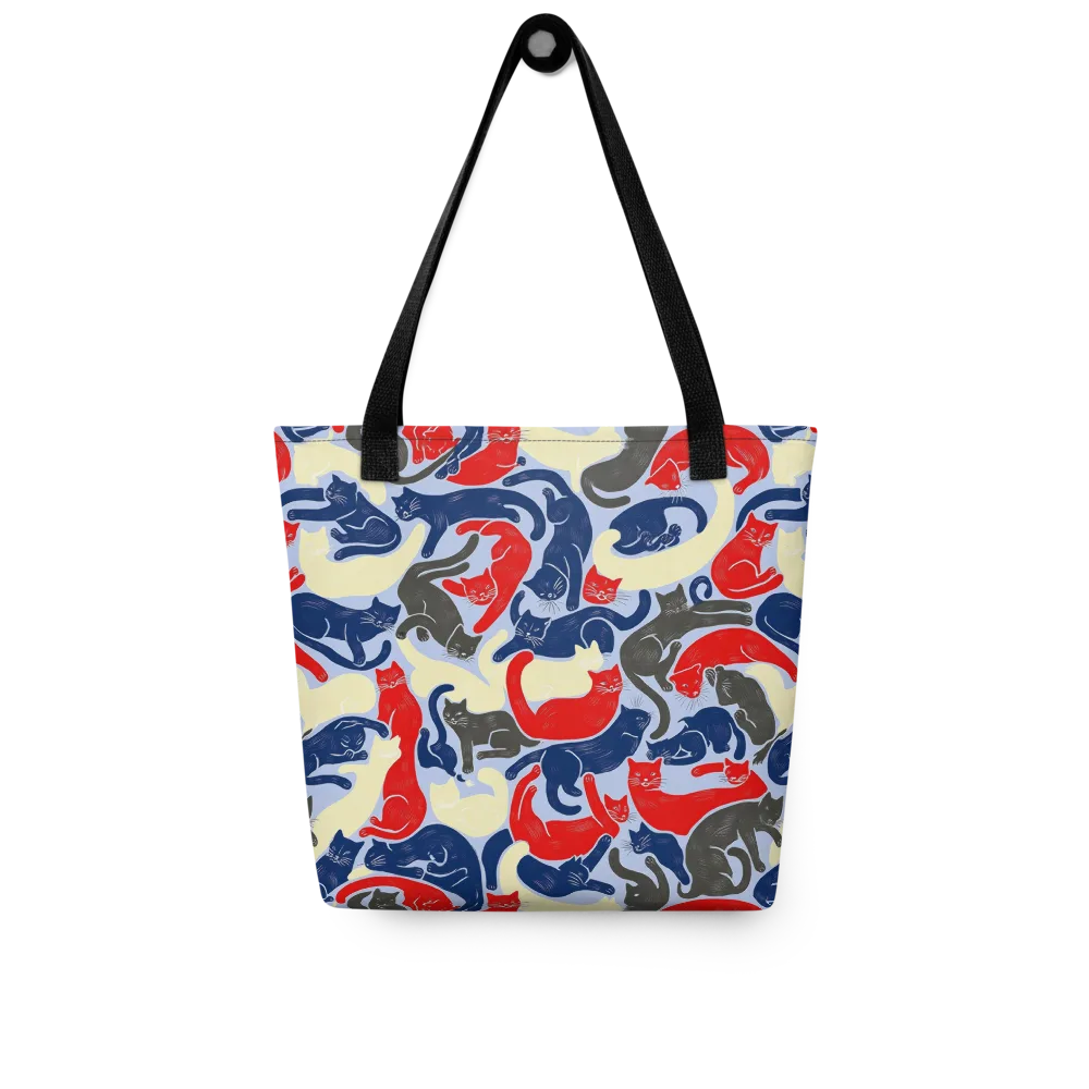 Crimson Catnap on Tote Bag — Front