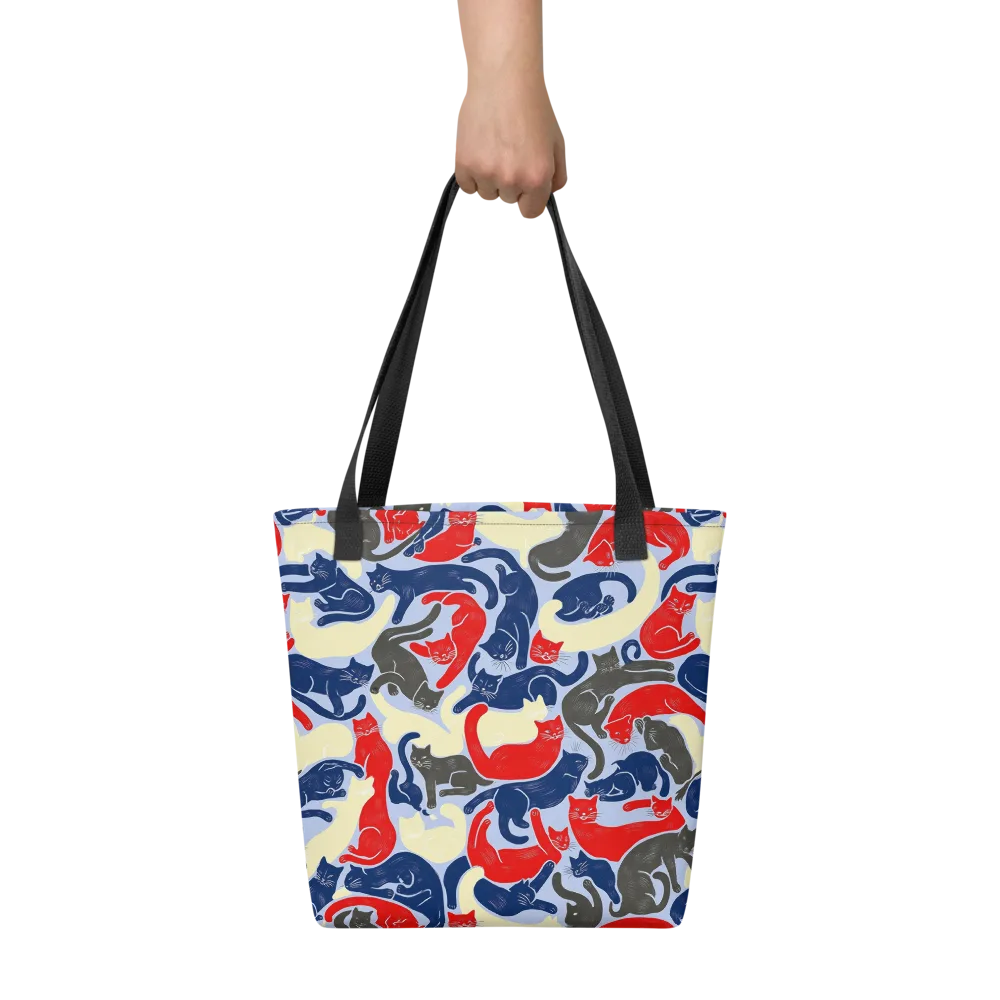 Crimson Catnap on Tote Bag — Front