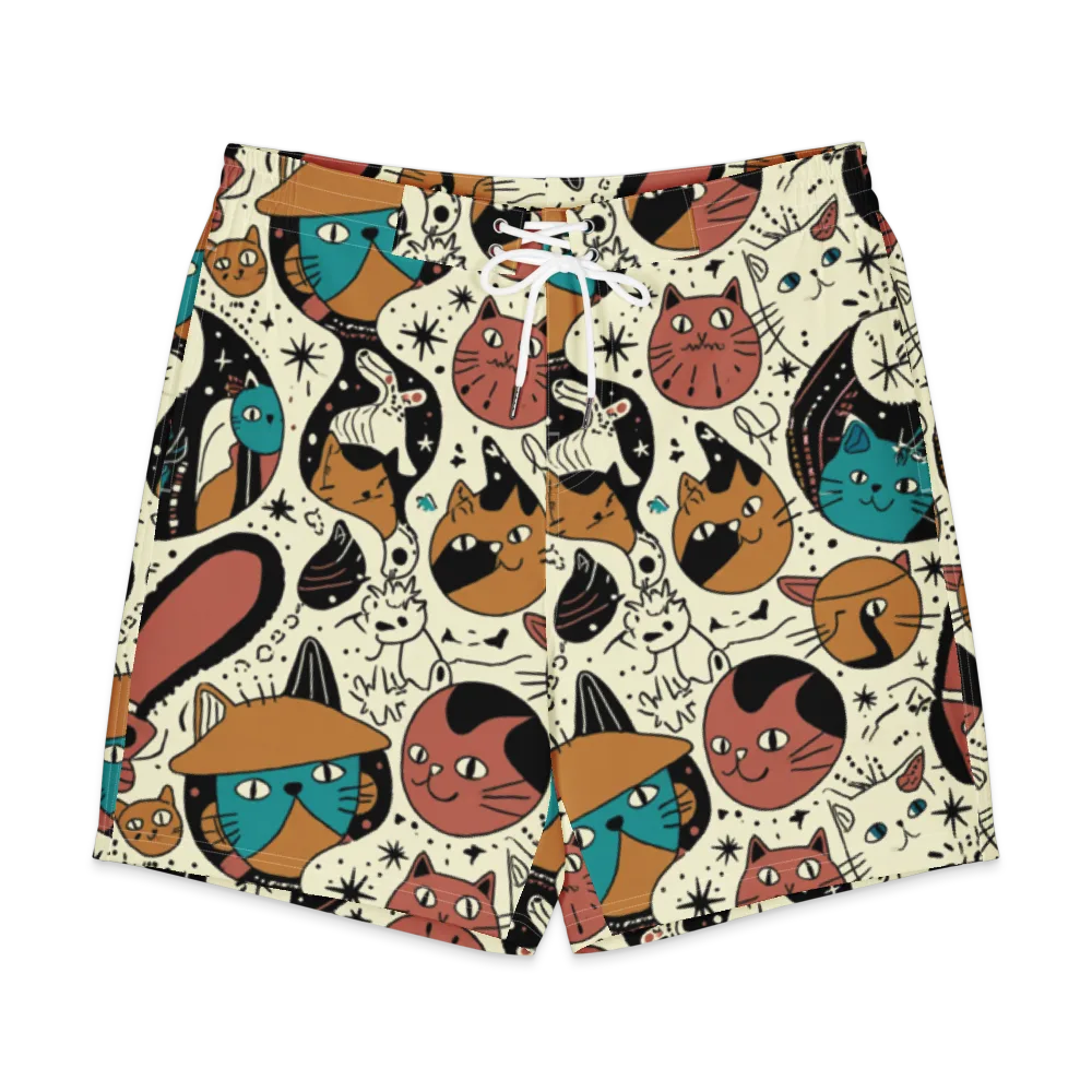 Alleyway Astrology on Men's Board Shorts — Front