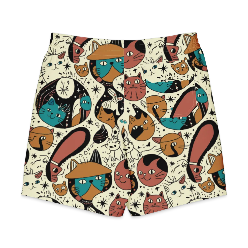 Alleyway Astrology on Men's Board Shorts — Back