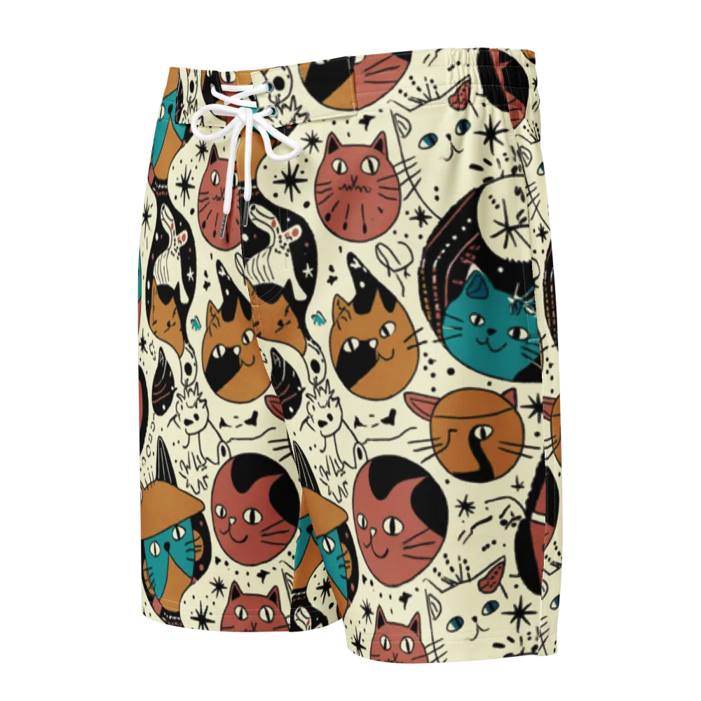 Alleyway Astrology on Men's Board Shorts — Front