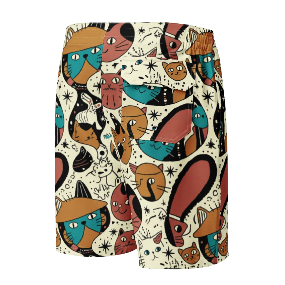 Alleyway Astrology on Men's Board Shorts — Back