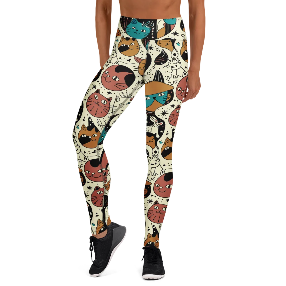 Alleyway Astrology on Yoga Leggings — Front