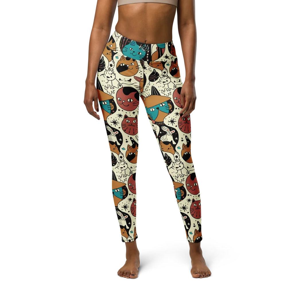 Alleyway Astrology on Yoga Leggings — Front