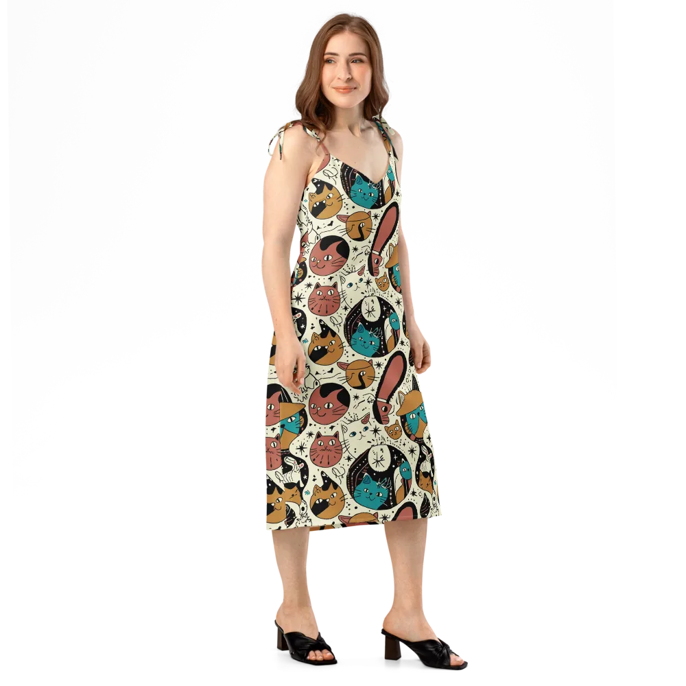 Alleyway Astrology on Slip Dress — Right Front