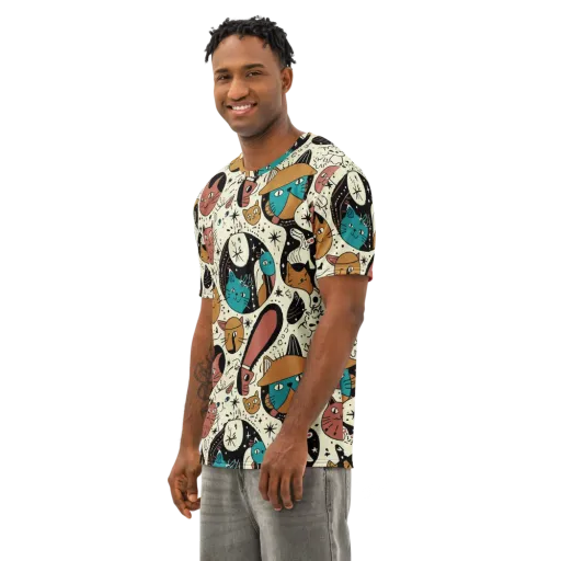 Alleyway Astrology on a Men's Cotton Crew Neck T-Shirt