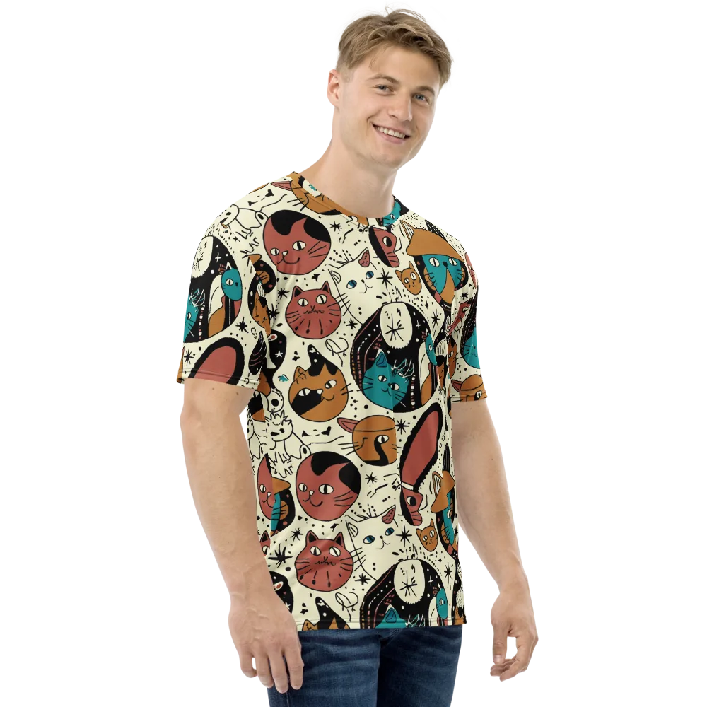 Alleyway Astrology on Men's Crew Neck T-Shirt — Right
