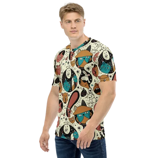 Alleyway Astrology on a Men's Crew Neck T-Shirt