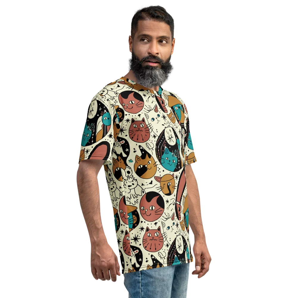 Alleyway Astrology on Men's Crew Neck T-Shirt — Right