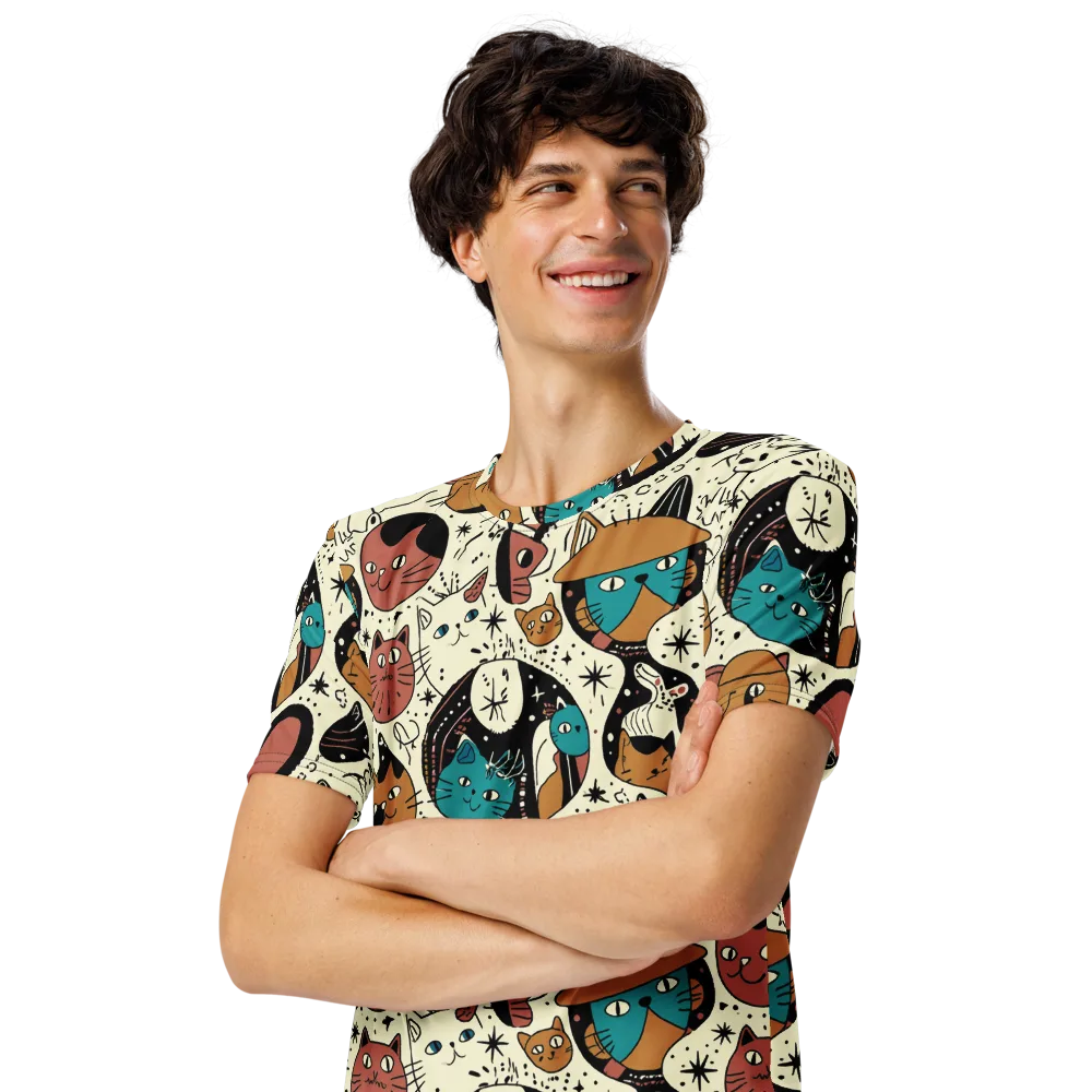 Alleyway Astrology on Men's Crew Neck T-Shirt — Left Front