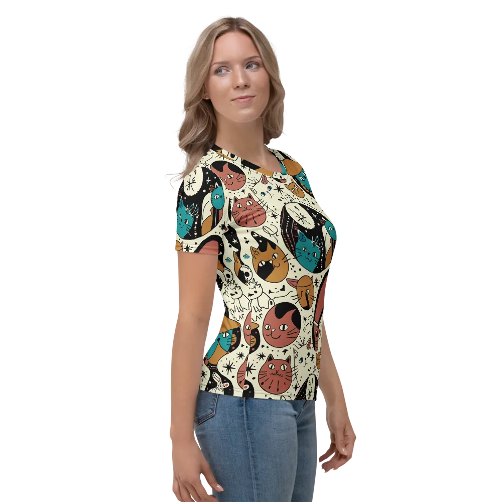 Alleyway Astrology on Women's Crew Neck T-Shirt — Right