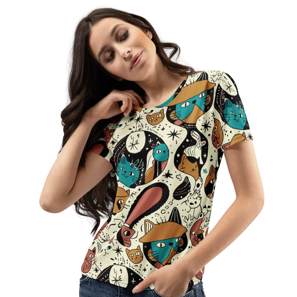 Alleyway Astrology on Women's Crew Neck T-Shirt — Left Front