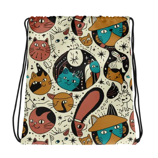 Alleyway Astrology on a Drawstring Bag