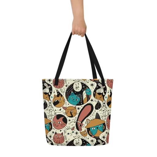 Alleyway Astrology on a Large Tote Bag W/ Pocket