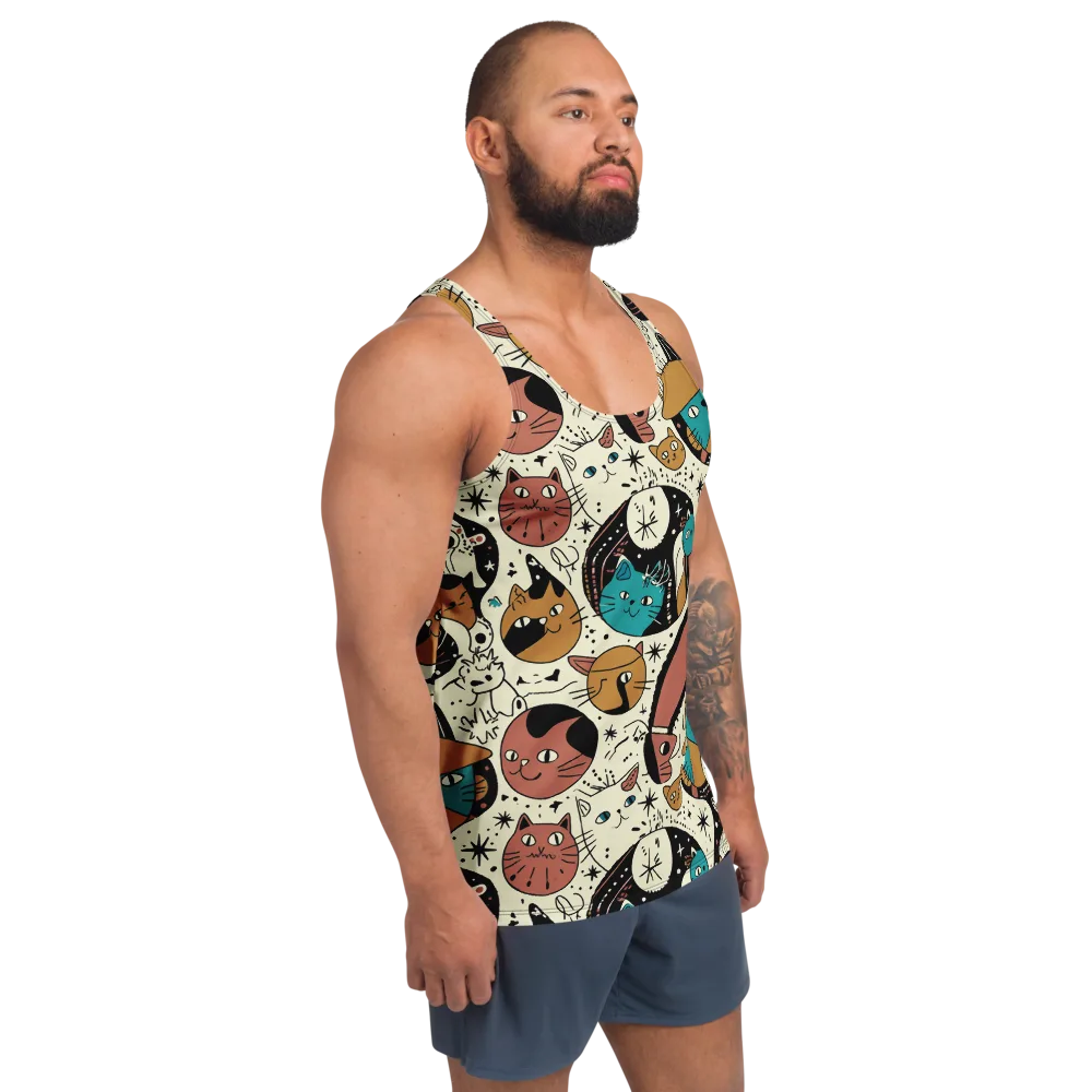 Alleyway Astrology on Men's Tank Top — Right Front