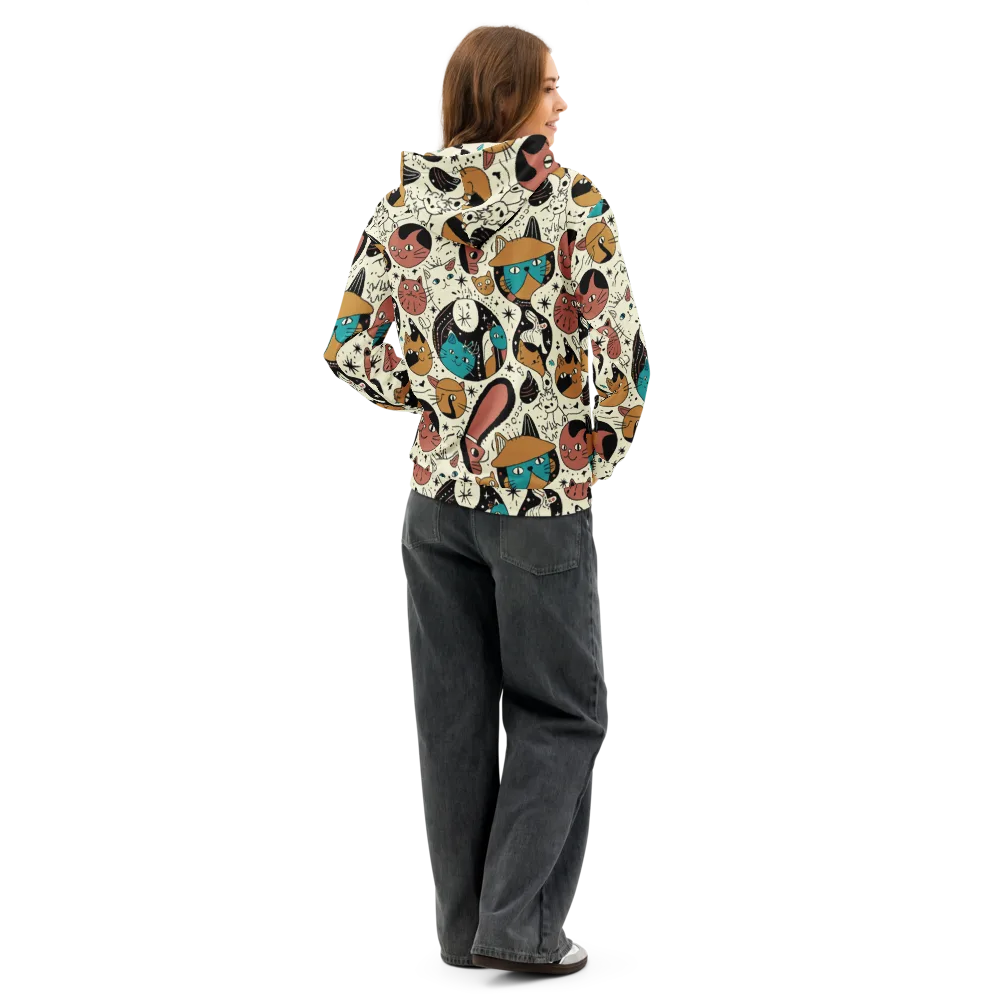 Alleyway Astrology on Cotton Hoodie — Back