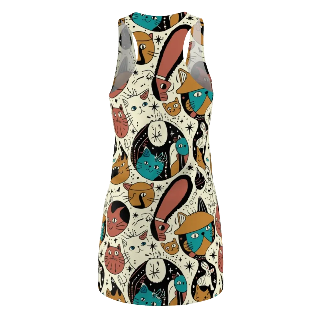 Alleyway Astrology on Racerback Dress — Back