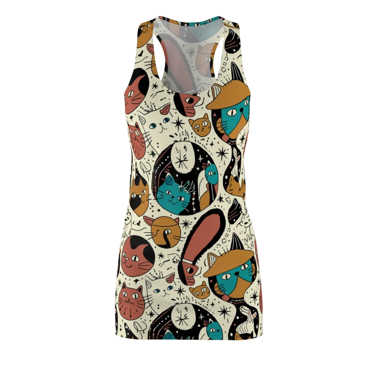 Alleyway Astrology on Racerback Dress — Front