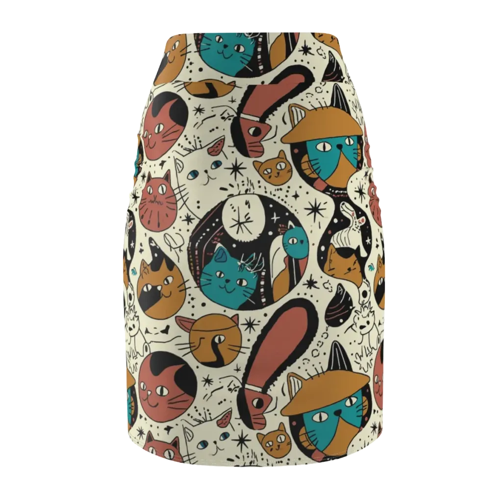 Alleyway Astrology on Pencil Skirt — Back
