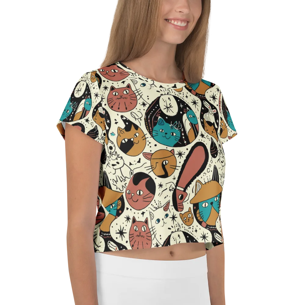 Alleyway Astrology on Crop Tee — Right