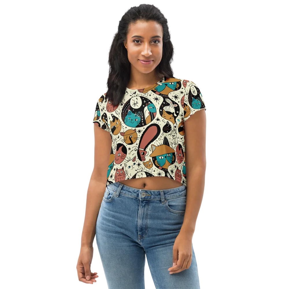 Alleyway Astrology on Crop Tee — Front