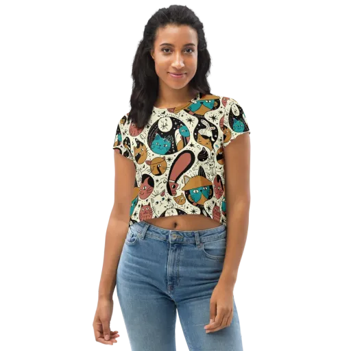 Alleyway Astrology on a Crop Tee